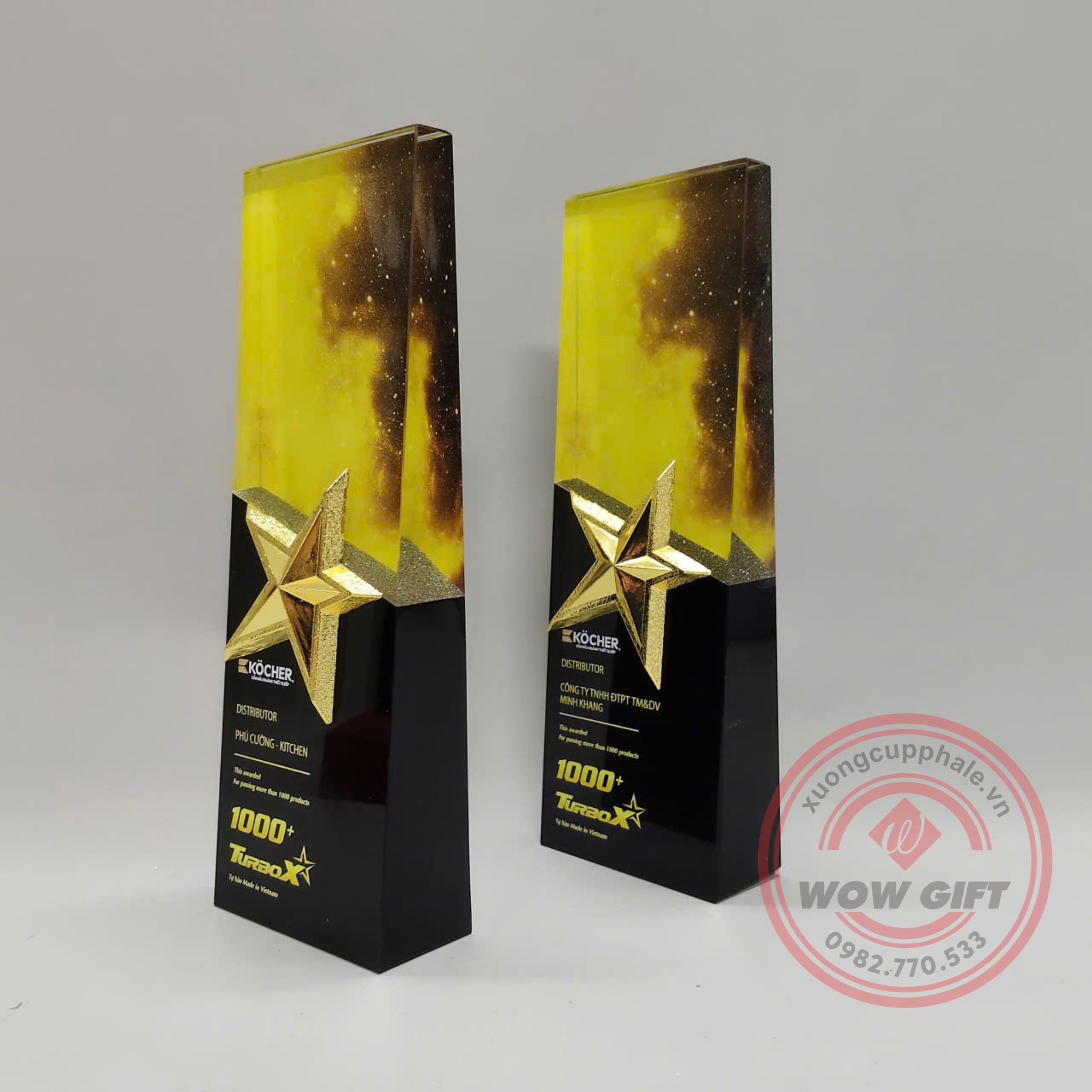 kỷ niệm chương pha lê vinh danh