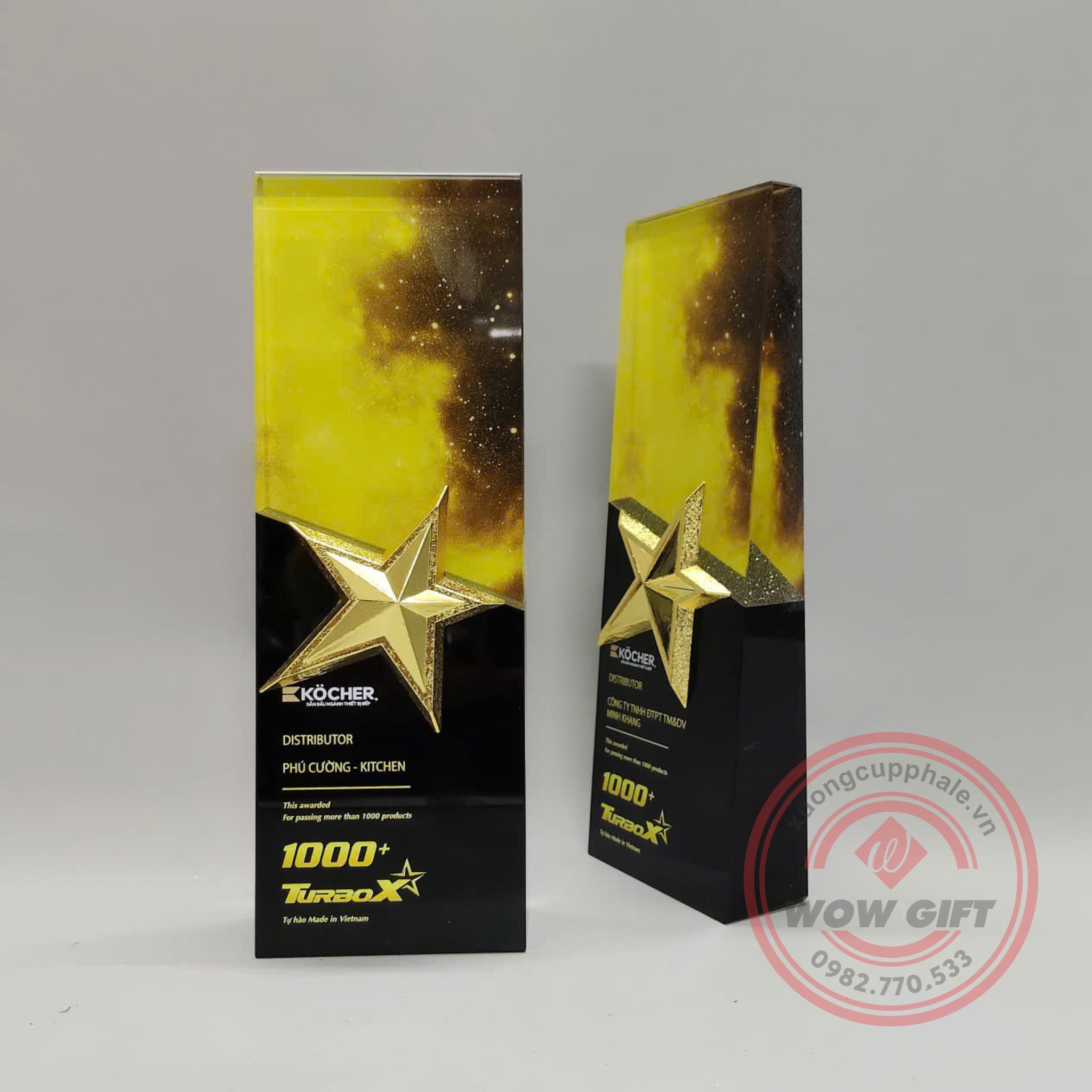 kỷ niệm chương pha lê vinh danh