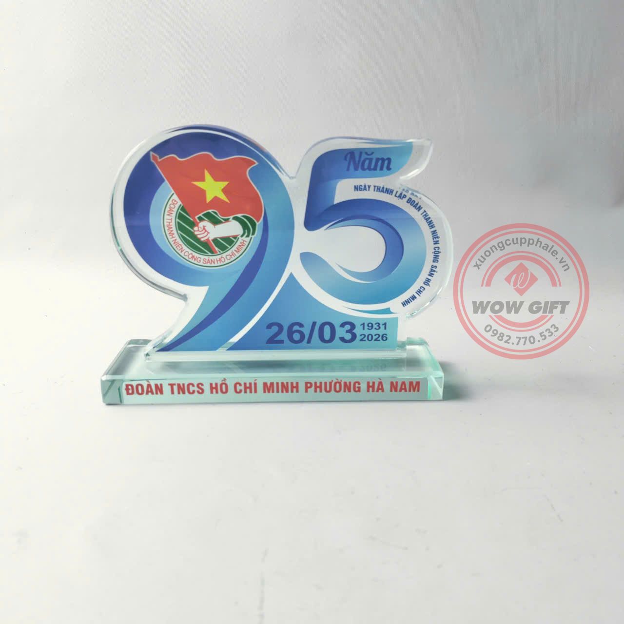 kỷ niệm chương pha lê 95 năm thành lập đoàn
